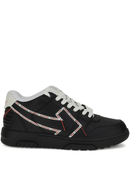Sneakers In Pelle Con Motivo Arrow