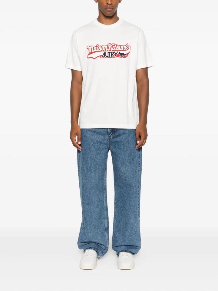 Autry X Maison KitsunÈ TSHIRT - Bianco | e5ecd49ca8867244ae07bf2d29e252270e3a2781