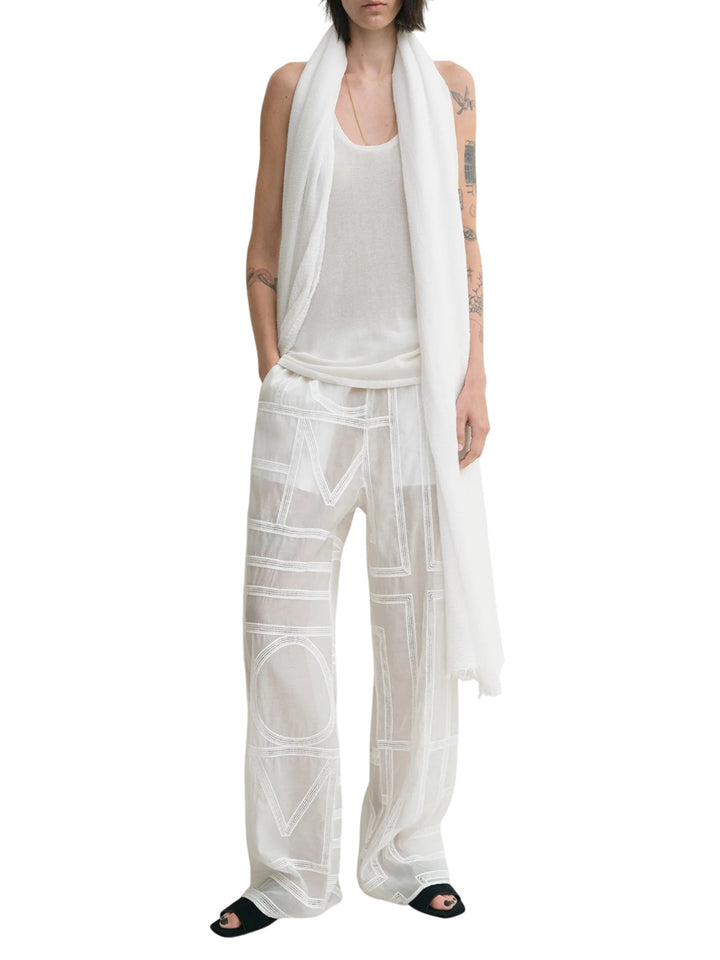 Toteme PANTS - Bianco | 944207c0ac87d5c717aba39b172949cf6d1940fd