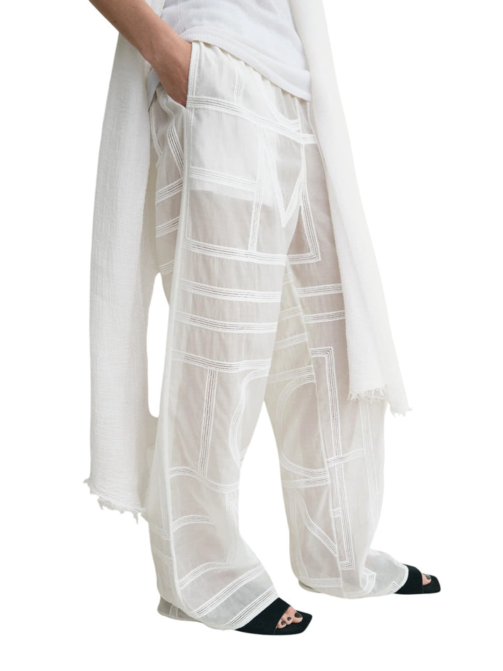 Toteme PANTS - Bianco | 6913de1cae6a48f352cc1e289791f494c4e8f6d0
