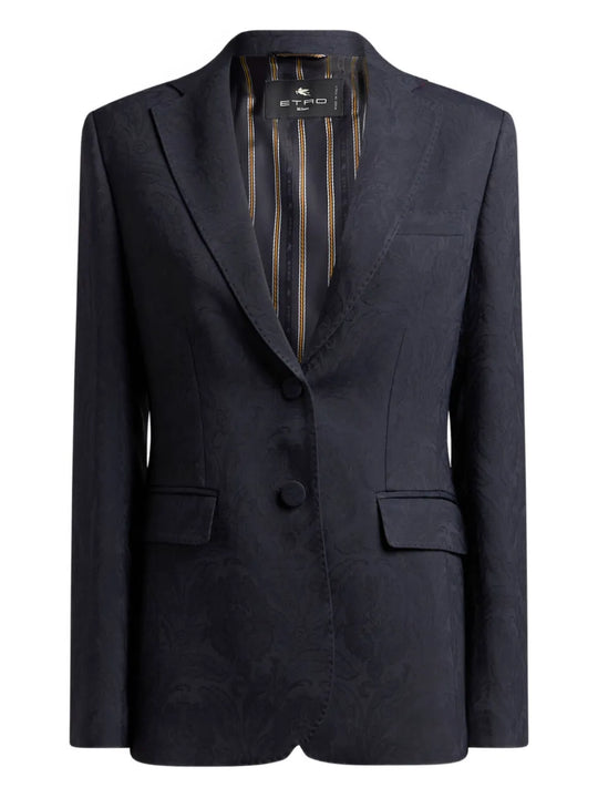 Blazer Con Stampa Paisley