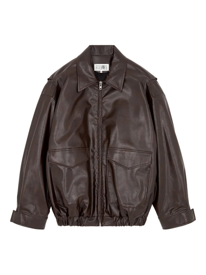 Mm6 Maison Margiela JACKET - Marrone | 3fda23fd964248d29d6d4dafe6b439dbd65567ce