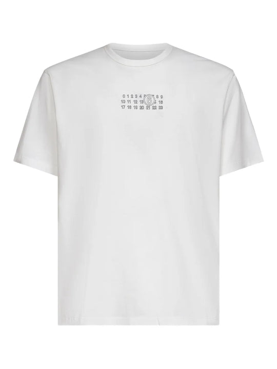 T-Shirt In Cotone Con Grafica Numerica