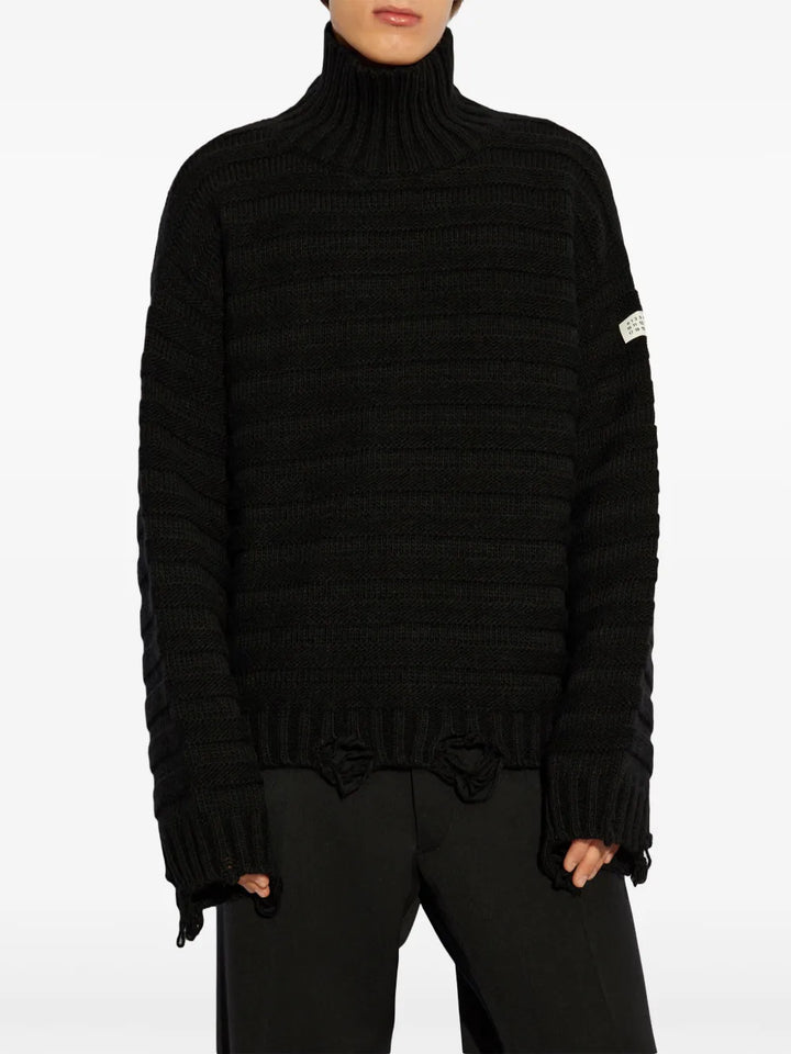 Mm6 Maison Margiela Turtle neck - Nero | 63794c094fa0d16bfce0cdff0e6a644eb97e6e05
