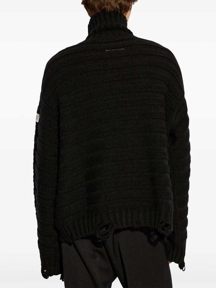 Mm6 Maison Margiela Turtle neck - Nero | d5b8e818f5ae5bc9dc4f9e7d661b2da876664b4f