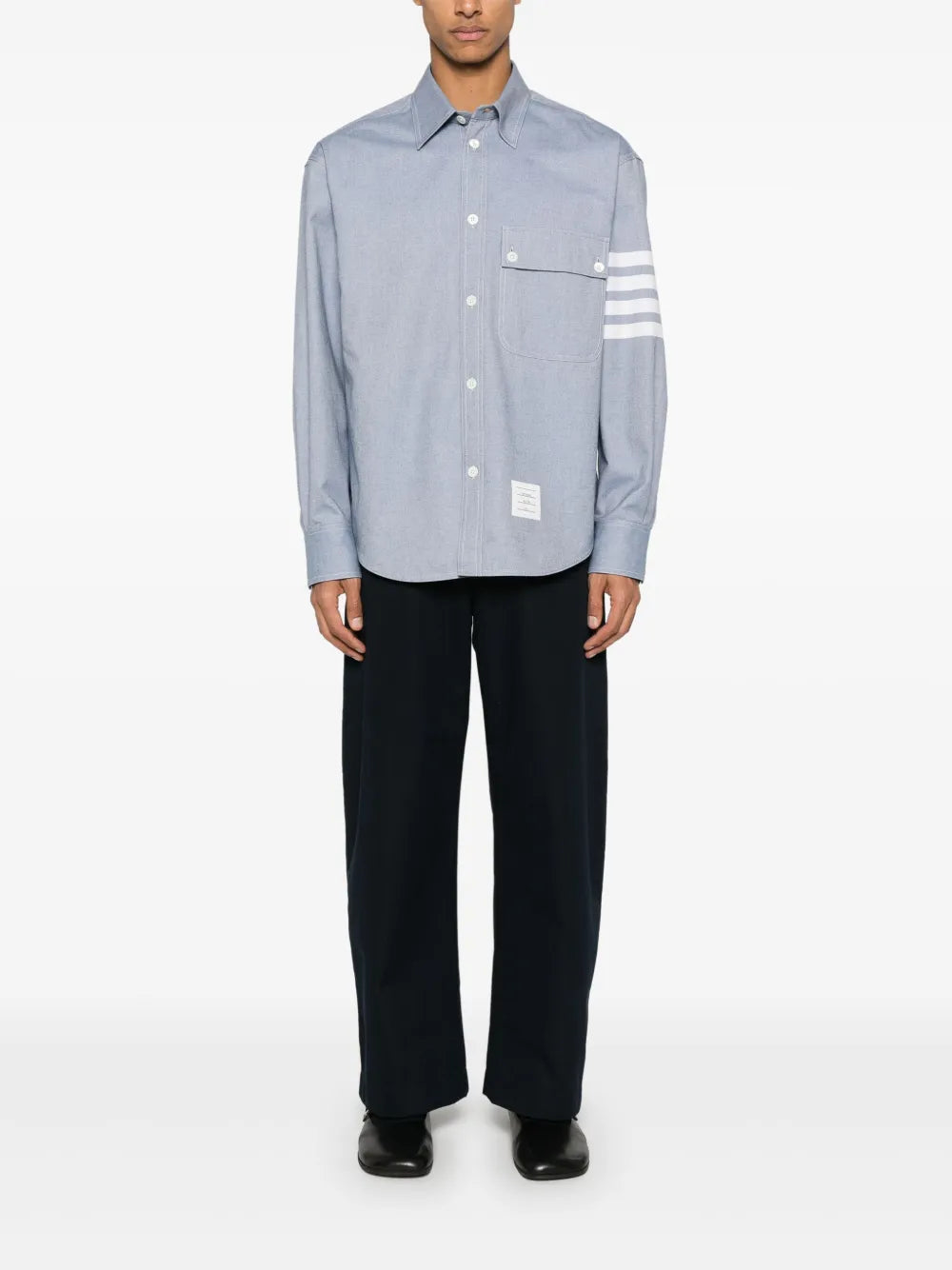 Thom Browne SHIRT - Blu | 77943820486755c538d9415a983e65d765fd000e