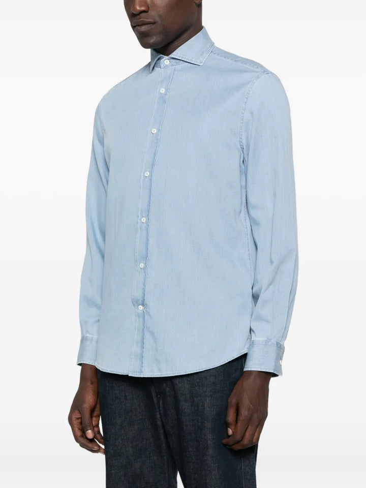 Brunello Cucinelli SHIRT - Blu | b48c3a8672fa54a6d6a6c4230fb503bdc2aacfbb