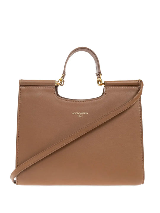 Borsa Tote In Pelle Con Manico Superiore