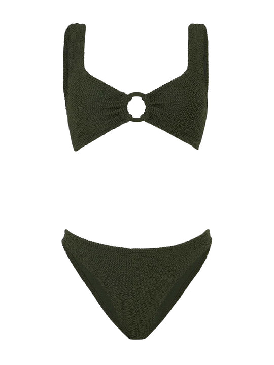 Bikini Julia Con Cerchi Tonali Color Cachi Metallizzato