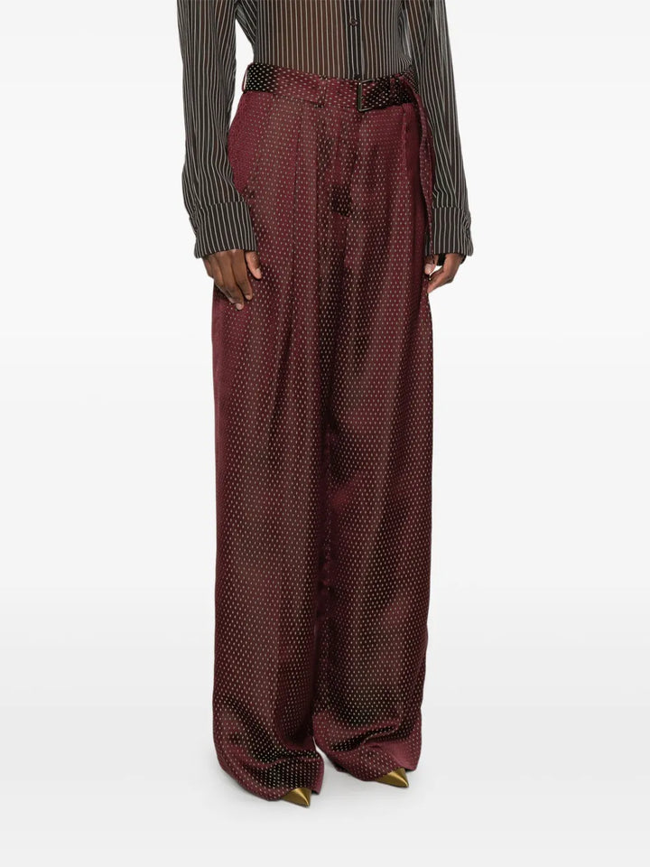 Dries Van Noten PANTS - Rosso | 26689cef33c75f47bb78d43ee8e74a33aabb4ad2