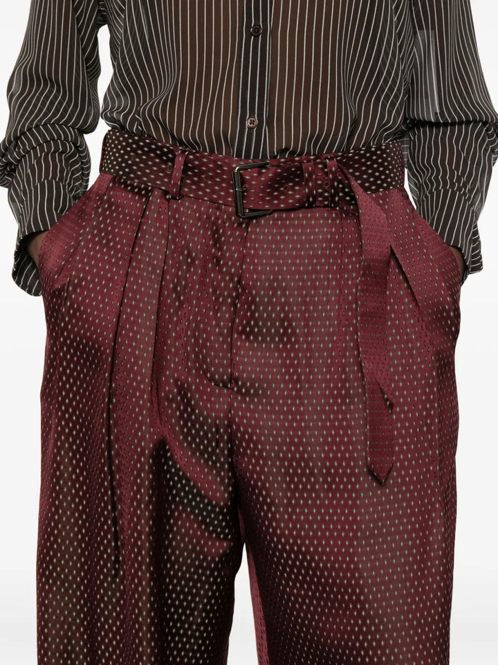 Dries Van Noten PANTS - Rosso | a0f348c298fa54e1c3b07099b8b3f2df89856a3a