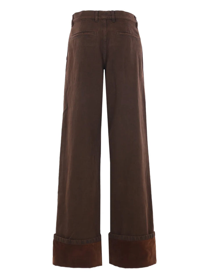Dries Van Noten PANTS - Marrone | c935ba3cddc4fd4e0e54bcd8749b56226368a6fe