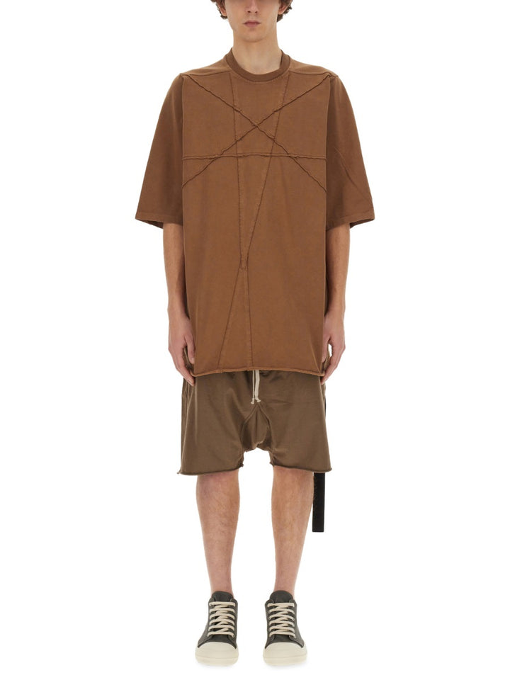 Rick Owens x Drkshdw T shirt - Marrone | Wanan Luxury
