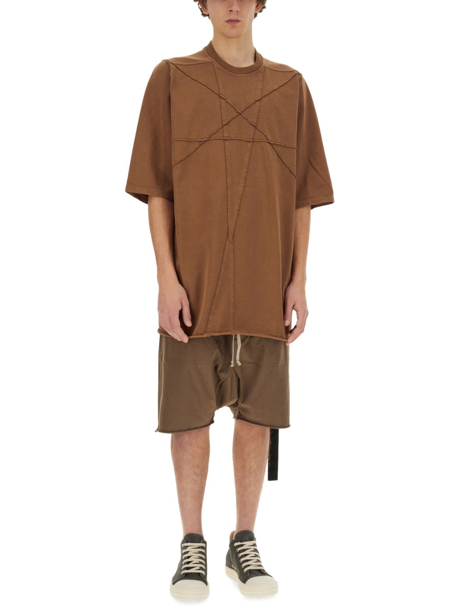 Rick Owens x Drkshdw T shirt - Marrone | Wanan Luxury