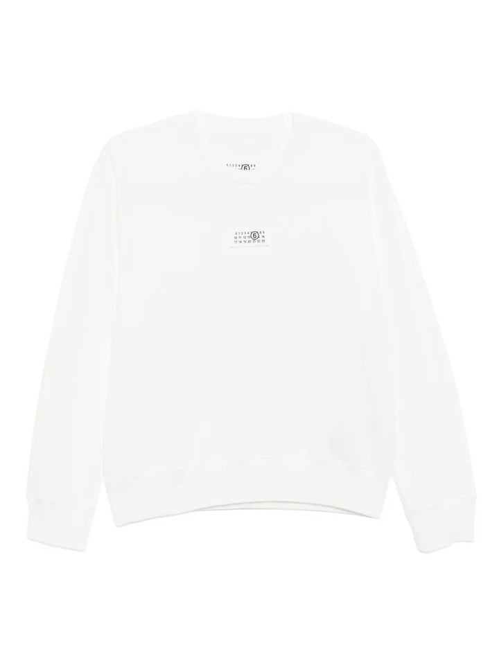 Mm6 Maison Margiela SWEATSHIRT - Bianco | 0697b32c229a2d5b4e0598c29139e74085abdbfb