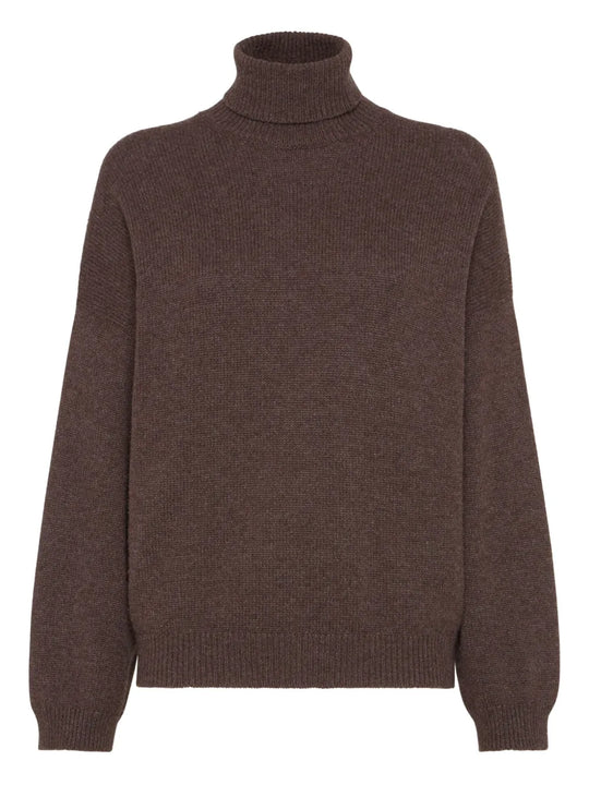 Maglione A Collo Alto In Cashmere