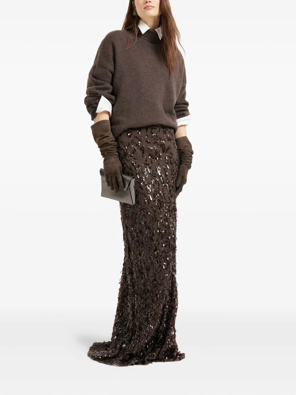 Brunello Cucinelli SWEATER - Marrone | 12db4cc05ae850fd3df784eef19fccd0a56c8c65