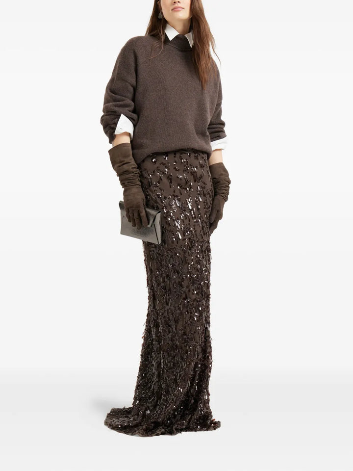 Brunello Cucinelli SWEATER - Marrone | 12db4cc05ae850fd3df784eef19fccd0a56c8c65