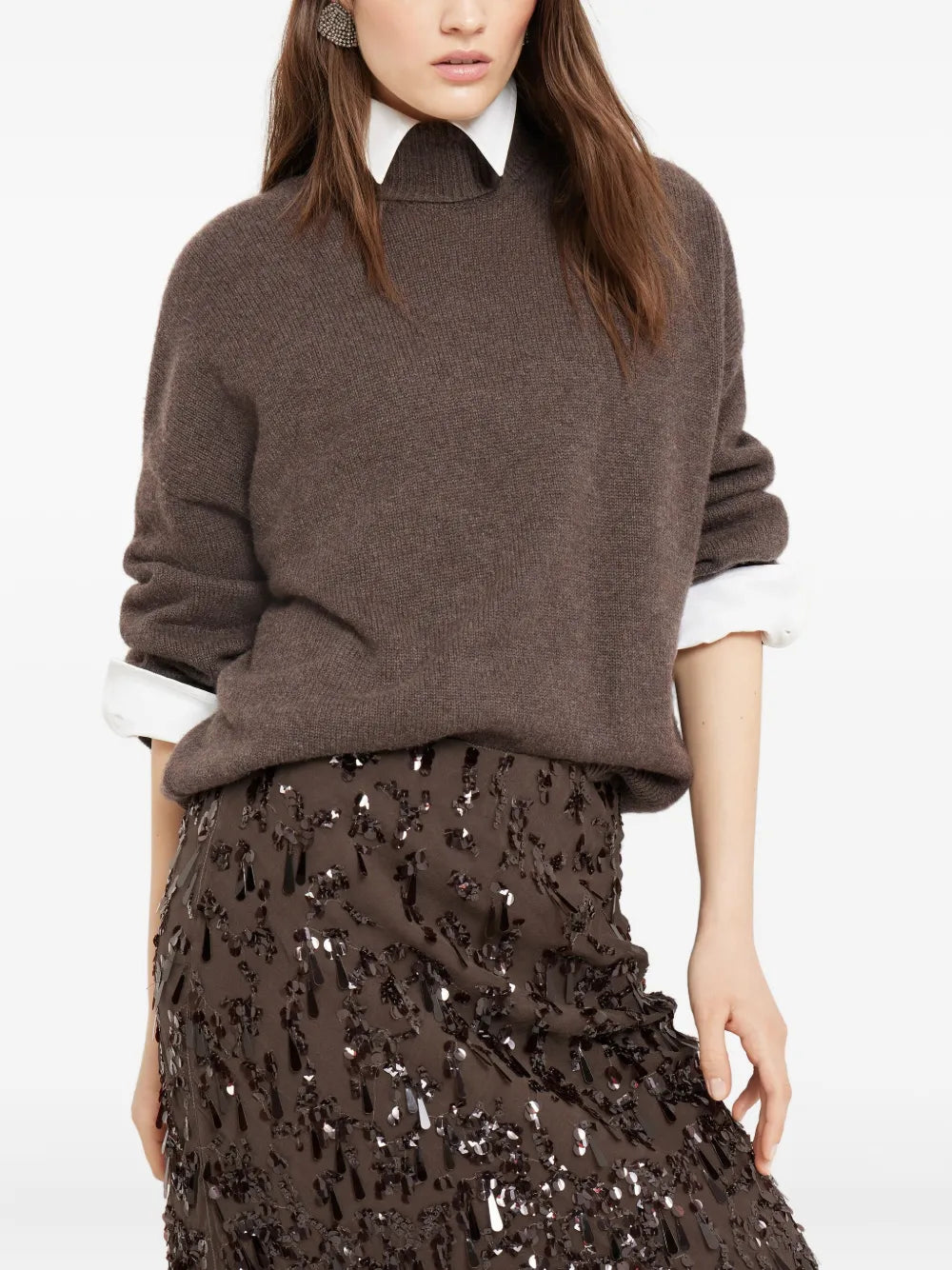 Brunello Cucinelli SWEATER - Marrone | 907a0eee8698049f10c8b0bcbfd963dc17bbe745