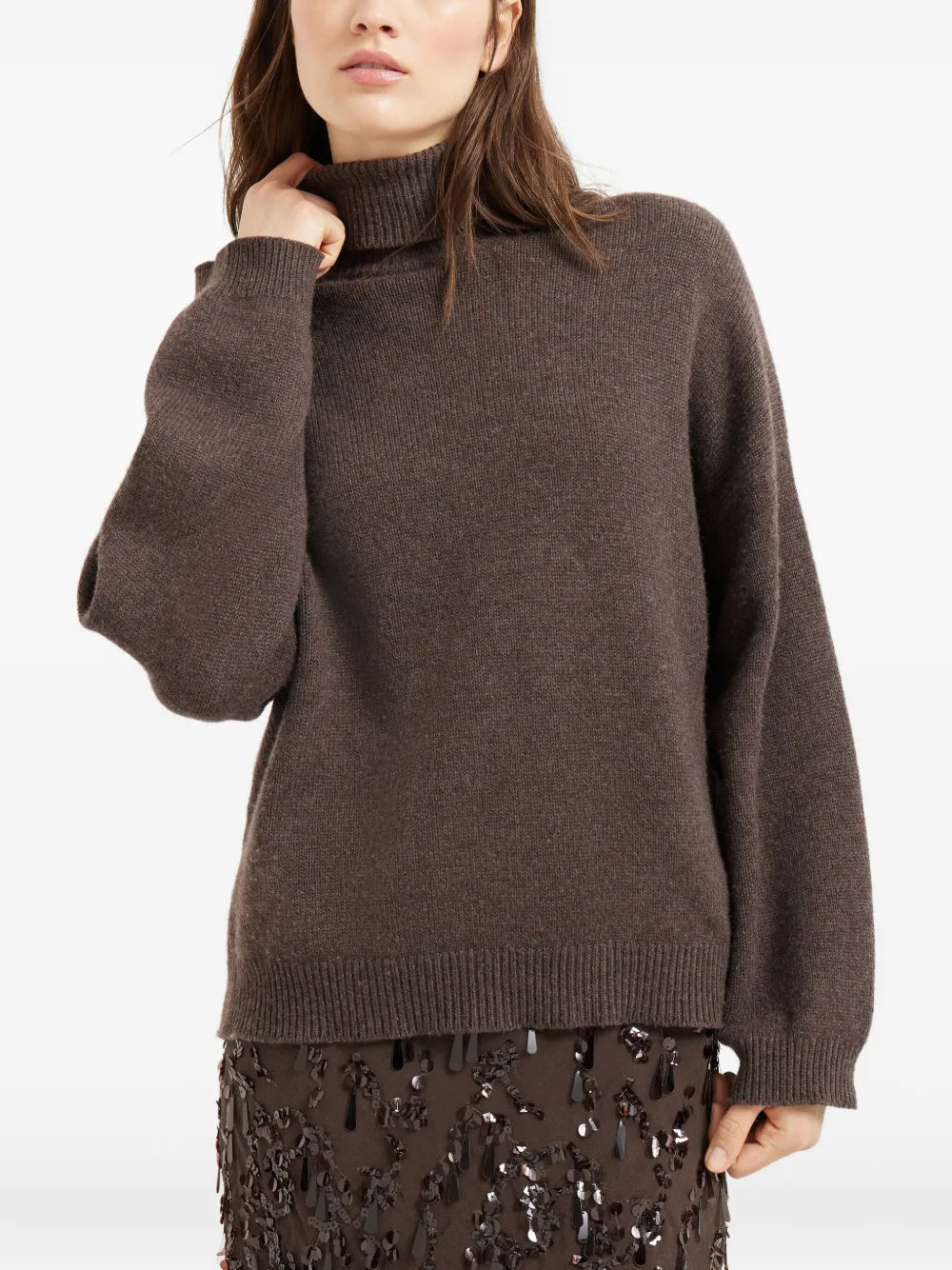 Brunello Cucinelli SWEATER - Marrone | 009fe21b7a67ef3d09d7e73a8e951ffea85d7762