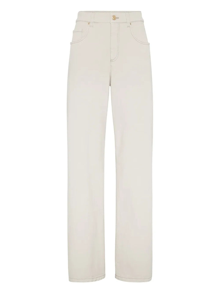 Brunello Cucinelli PANTS - Bianco | 08e8929ed61f09ee277f261d00e5061f037c6852