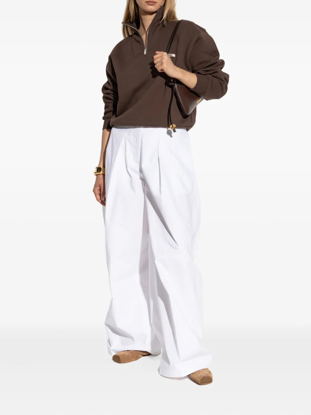 Jacquemus SWEATSHIRT - Marrone | 8cab6ee525a266f62fce26ed6be87be007a7a865