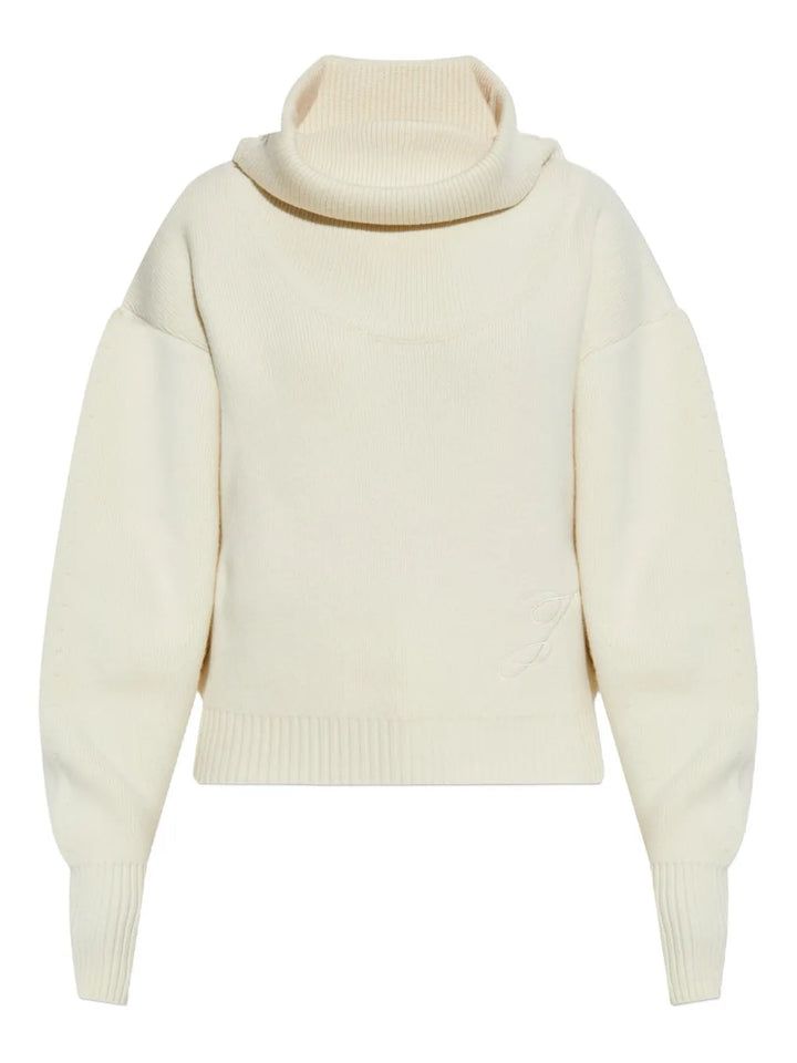 Jacquemus SWEATER - Bianco | d1bb2c51b7ed31384fadff0b9328c5d85ab23ba1