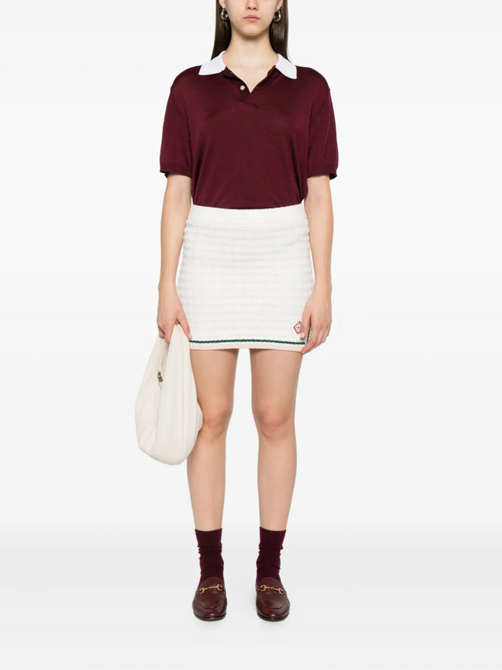 Casablanca SKIRT - Bianco | a0e6677ce140013c6d4b634cb94373600504adb5