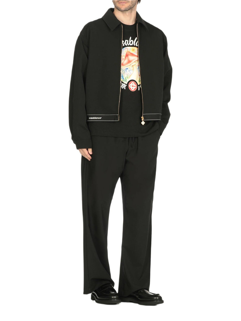 Casablanca TSHIRT - Nero | 7a583ac30bee4f27bec8af40e55882712441f84a