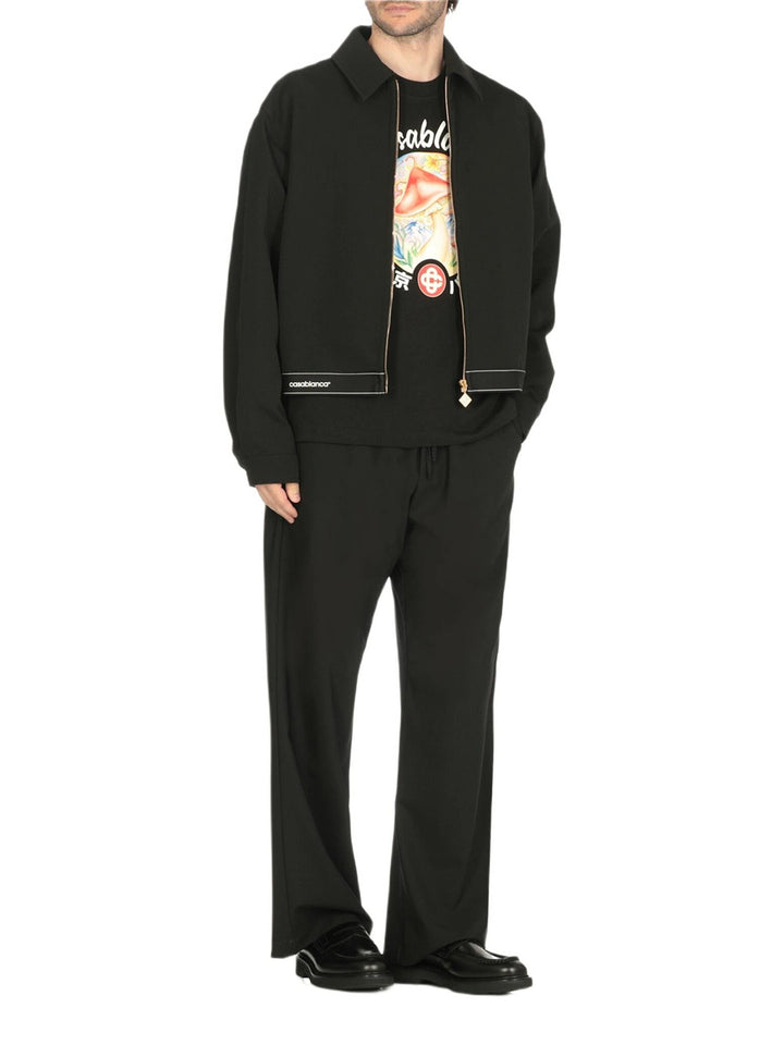 Casablanca TSHIRT - Nero | 7a583ac30bee4f27bec8af40e55882712441f84a