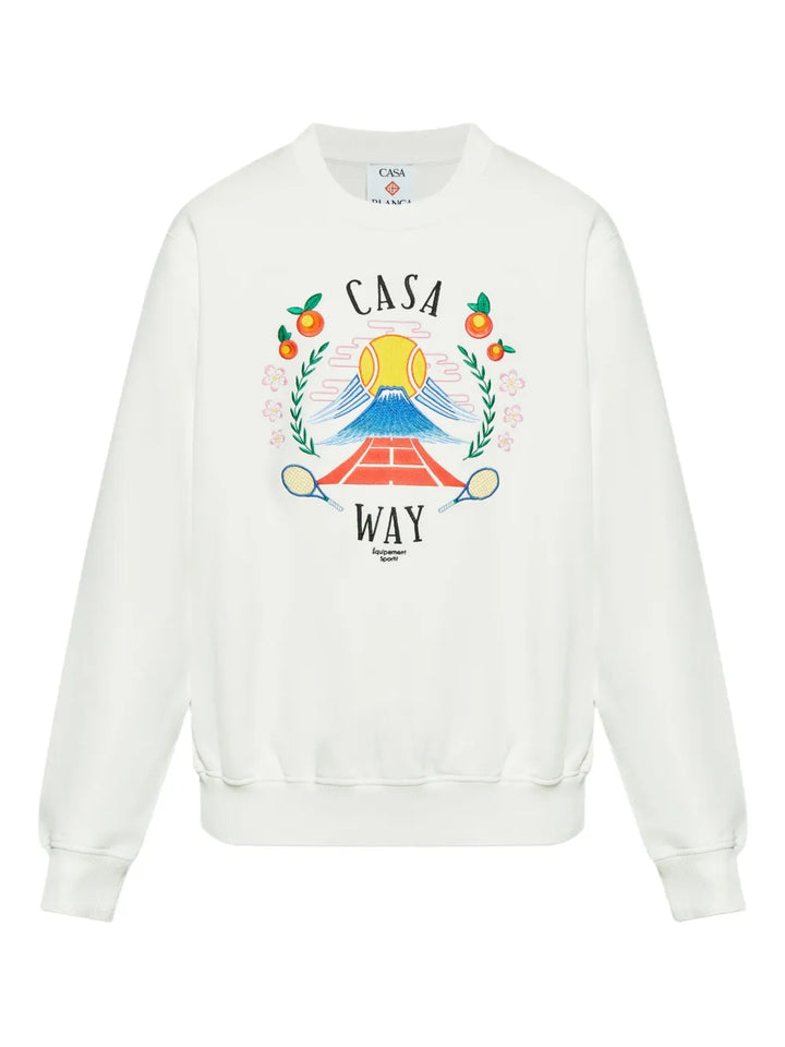 Casablanca SWEATSHIRT - Bianco | 9561b422facecf89e45c4925afb4a486bf7877aa