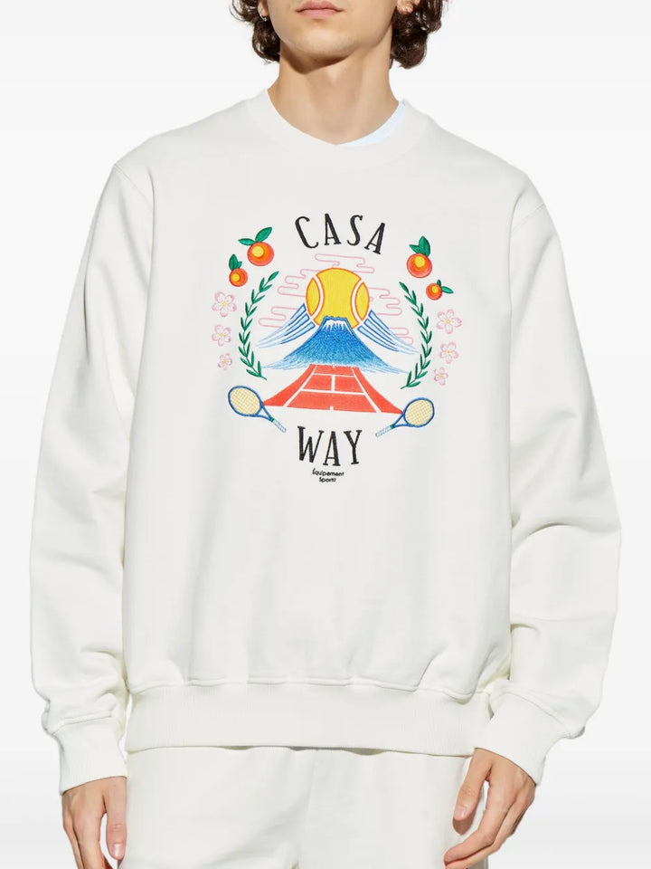 Casablanca SWEATSHIRT - Bianco | 072bad061efa0b6e94b210f03ca3b9ad3a48d1bd