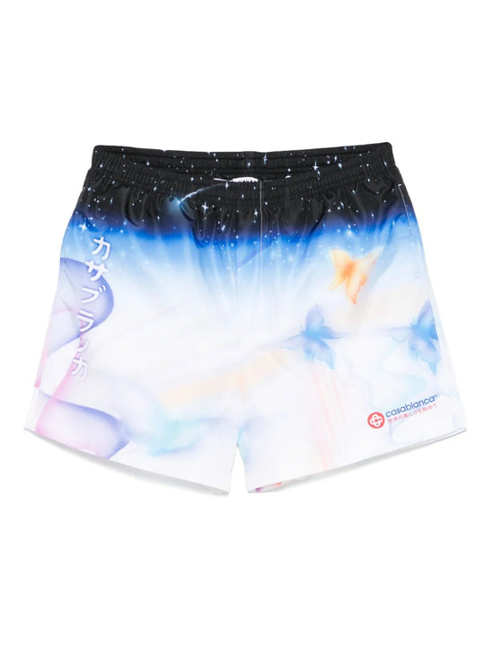 Casablanca Galactic Connection Swim Shorts