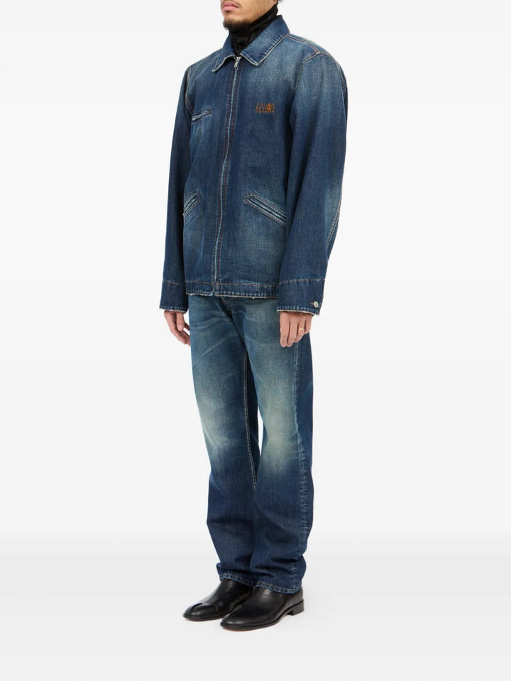 Mm6 Maison Margiela JACKET - Blu | 21165fd75fd422465a39a56a6f408f190b148fb4