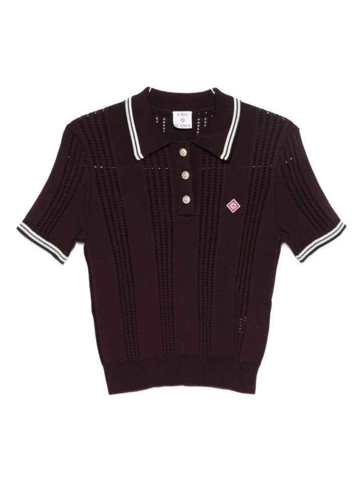 Casablanca POLO - Nero | 95afe282a8124dc3ce6e22d97a22a3eadd08a915