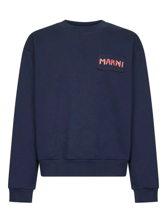 Maglione Con Ricamo Logo