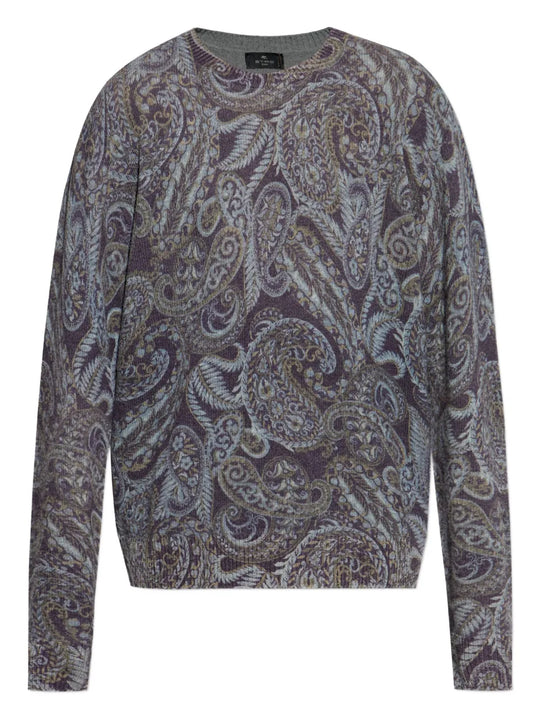 Maglione Con Stampa Paisley