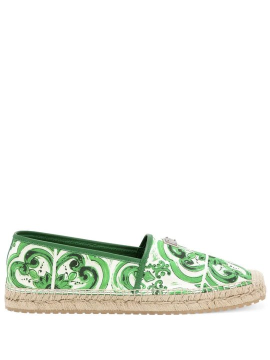 Espadrilles Con Stampa Maioliche