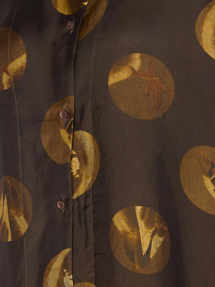 Uma Wang TOP - Marrone | 62a3fa9d1bc604fd3363b455e2e3611e54bda78e