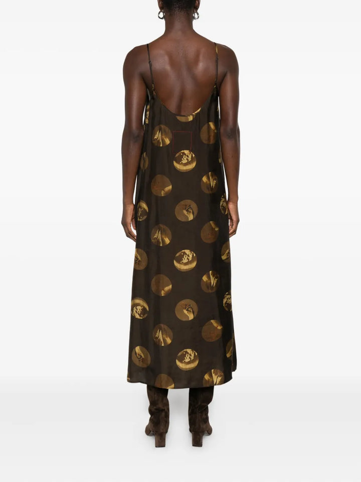 Uma Wang Long dresses - Marrone | 27a2965e9f2e76d8a2163f6df7860e29b7528dc9