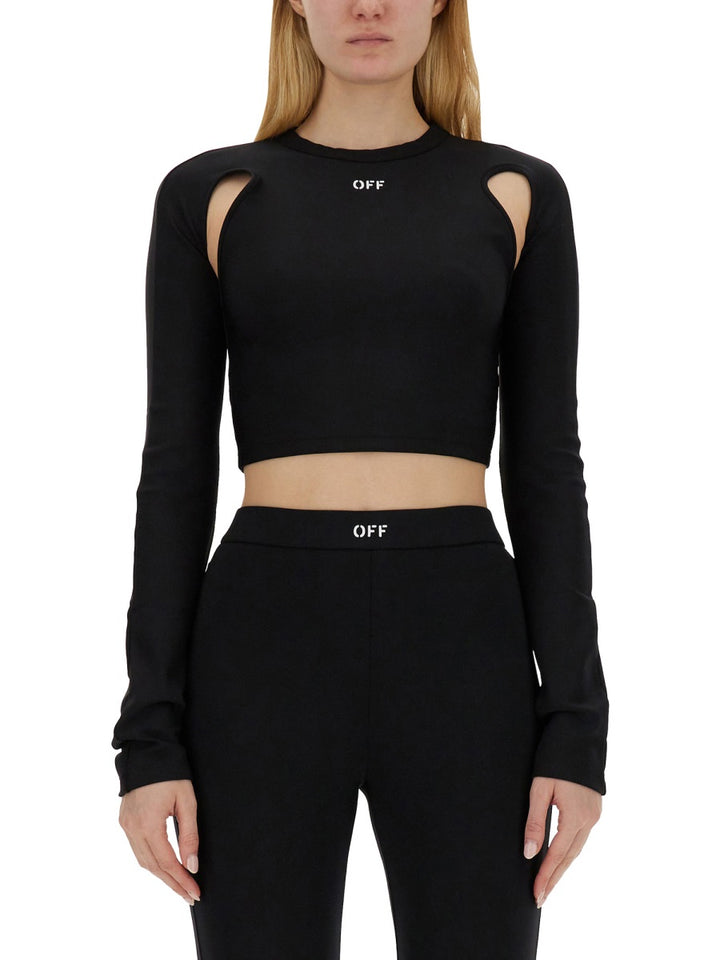 Off-White Top - Nero | Wanan Luxury