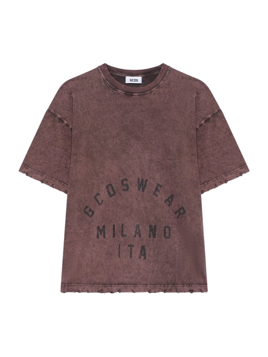 T-Shirt Effetto Scolorito