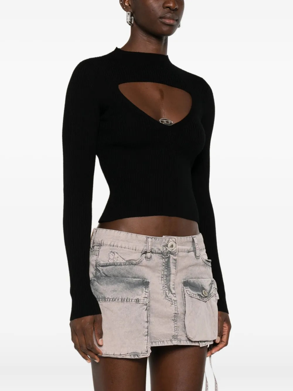 Diesel SWEATER - Nero | 42b7c10dceee4e07e5f226f7c83fa17e5bb6c695