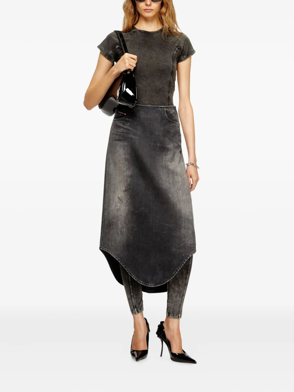 Diesel SKIRT - Nero | 1b6d9491f4fa0eab25d0e05f9980ee95fc7f75db