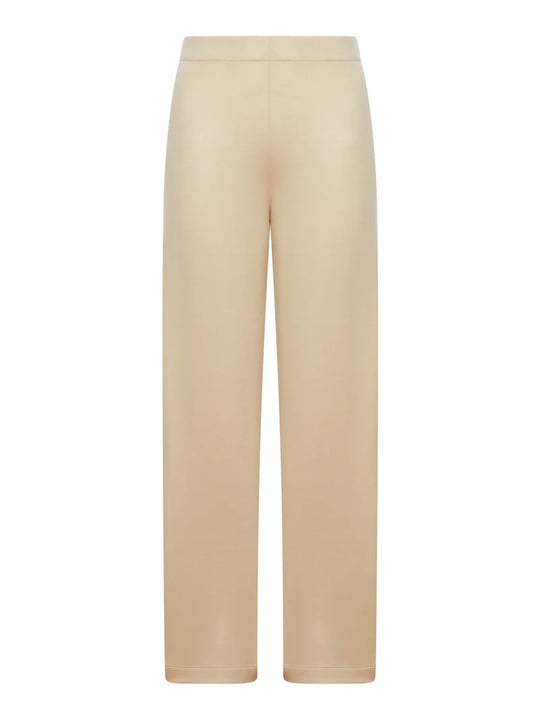 Pantalone In Felpa Di Seta E Cotone