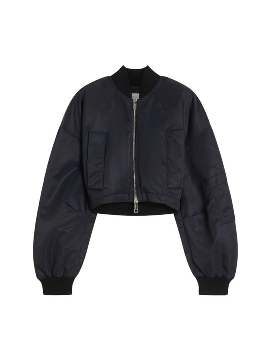 Bomber In Twill Antigoccia - Nero
