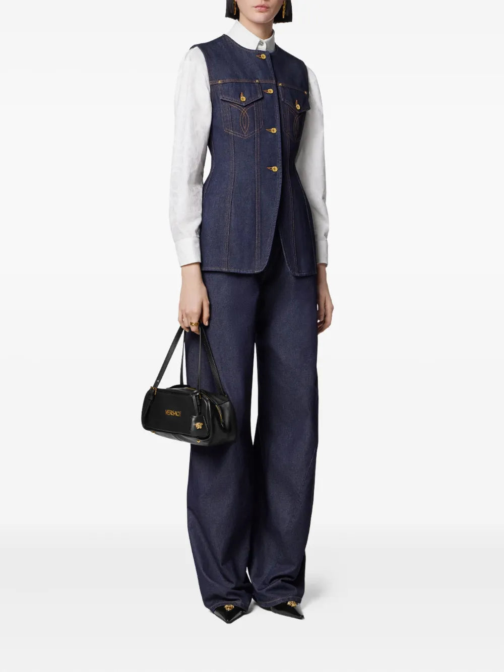 Versace TOP - Blu | dbd6a6c22fdba04b13c6b6d2089d2f7c2d813731