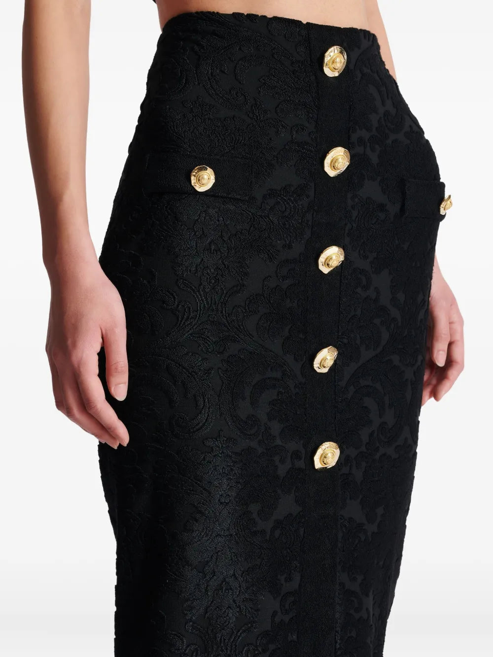 Balmain SKIRT - Nero | da8ed15c337ca000c4f35ef7b0619b4451fd378b
