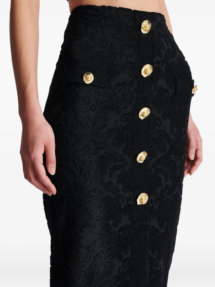 Balmain SKIRT - Nero | da8ed15c337ca000c4f35ef7b0619b4451fd378b