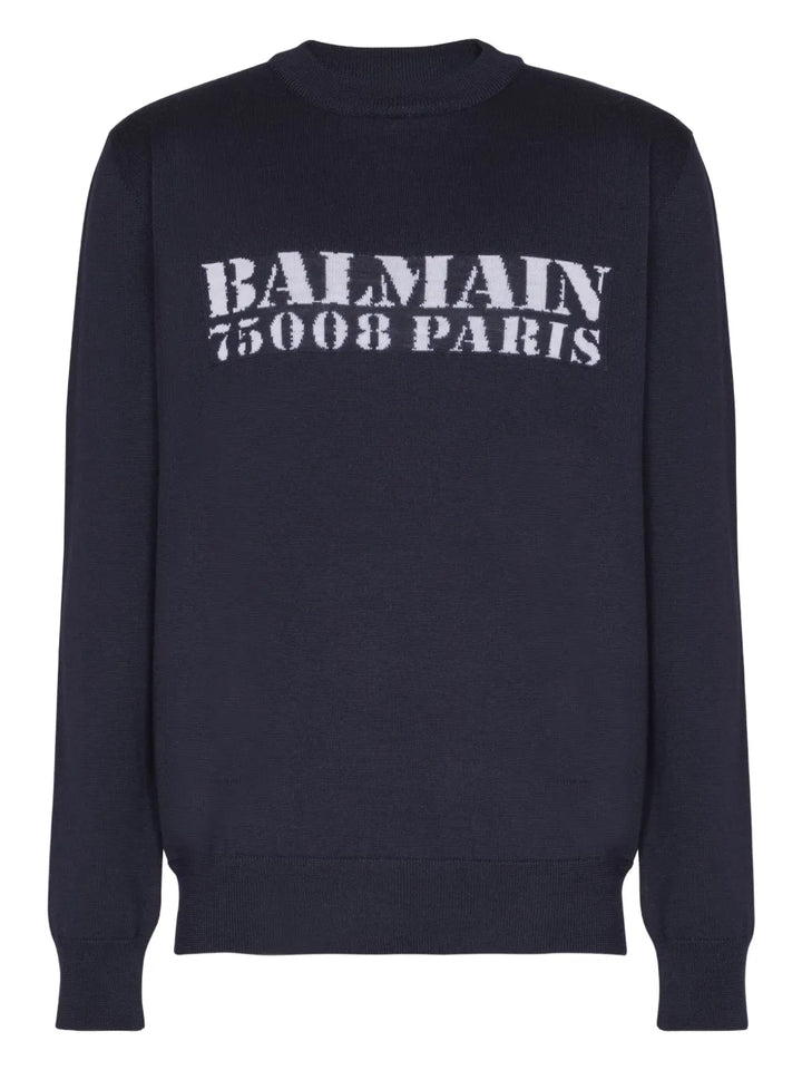 Balmain SWEATER - Blu | 530d5ce1d00ea6e2ba04f52825feba71ac683318